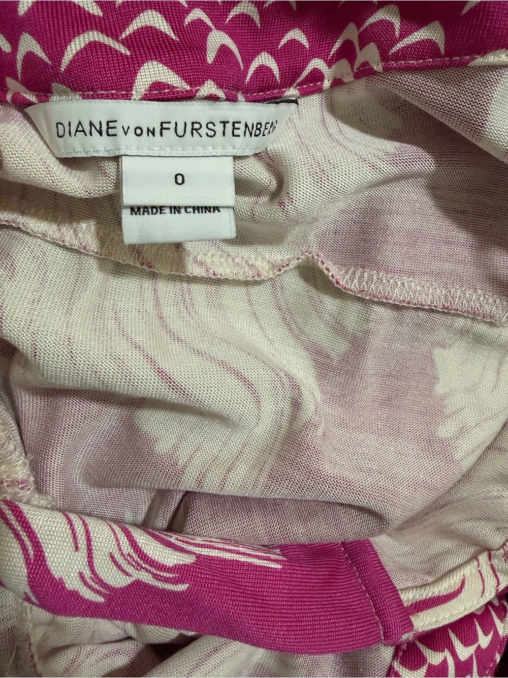 Diane Von Furstenberg Pink and White Sleeveless Wrap Maxi Dress - Picture 10 of 11